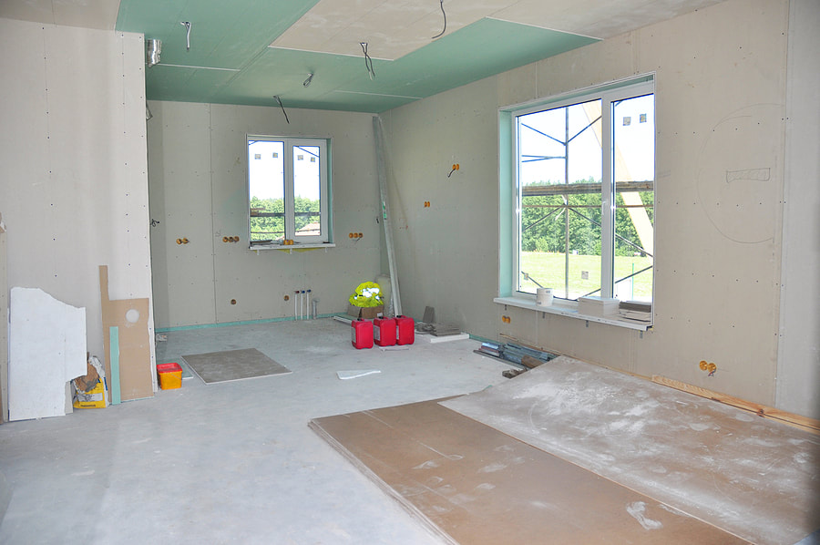 an under renovation room